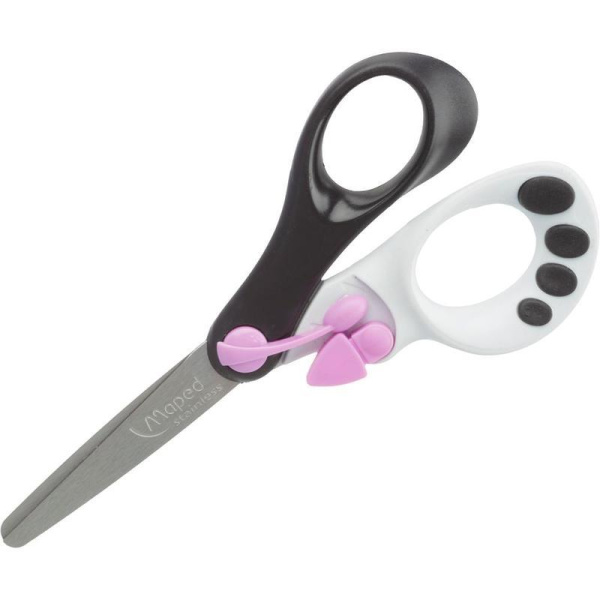 Ножницы детские Maped Панда (13 см, с автоматически раскрывающимися лезвиями для облегченной резки)