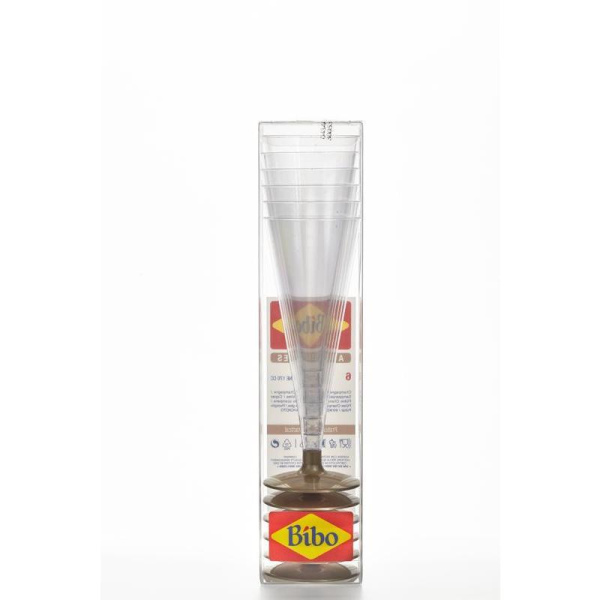 Бокал одноразовый для шампанского Bibo пластиковый прозрачный 170 мл 6 штук в упаковке
