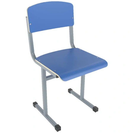 Стул ученический Школа (синий/серый, рост 6)