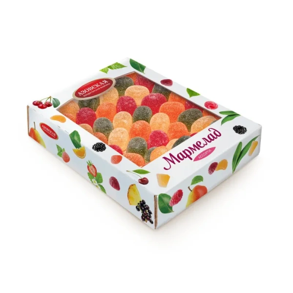 Мармелад Азовская КФ желейный Ассорти 2 кг