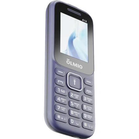 Мобильный телефон Olmio A14 синий (48143)