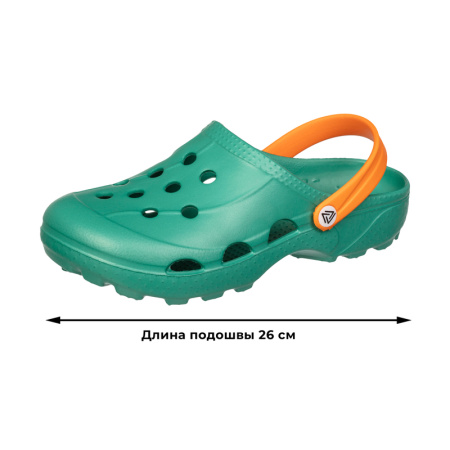 Сабо женские Evart Ола ЭВА зеленые размер 40 с ремешком