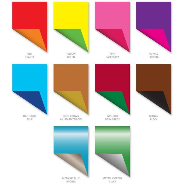 Картон цветной ArtBerry (В5, 10 листов, 20 цветов, мелованный,  двусторонний)
