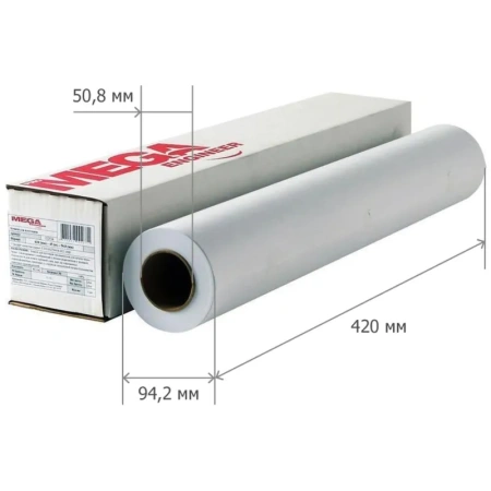Бумага широкоформатная ProMEGA engineer 80г 420x45 50.8мм [8рулонов