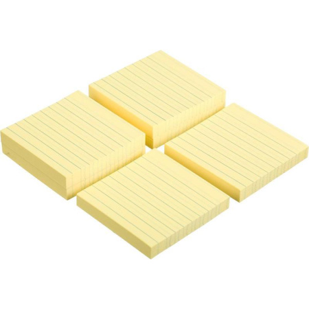 Стикеры Post-it 76x76 мм Z-сложения желтые пастельные 6 блоков по 100 листов
