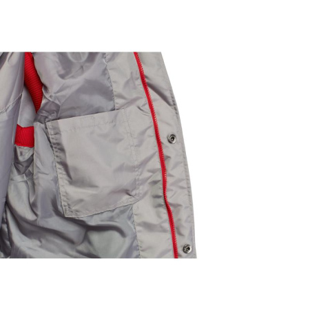 Жилет утепленный мужской Статус-ЖЛ серый/красный (размер 50, рост  170-176)