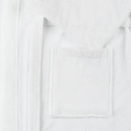 Халат велюровый Luscan размер 58 (4XL) белый