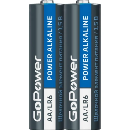 Батарейка AA пальчиковая GoPower (2 штуки в упаковке)