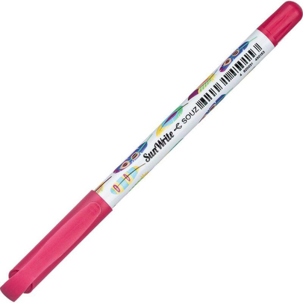 Ручка шариковая неавтоматическая Sunwrite синяя (толщина линии 0.5 мм)