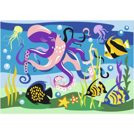 Картина по номерам Lori Подводный мир