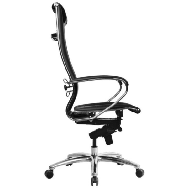 Кресло для руководителя Samurai Lux-2 черное (экокожа, металл)