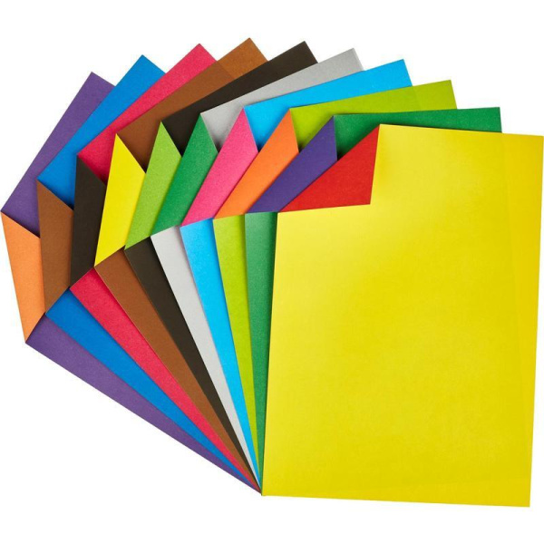 Цветная бумага Мультики (А4, 10 листов, 20 цветов)