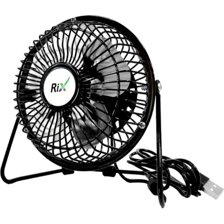 Вентилятор настольный Rix RDF-1501USB чёрный
