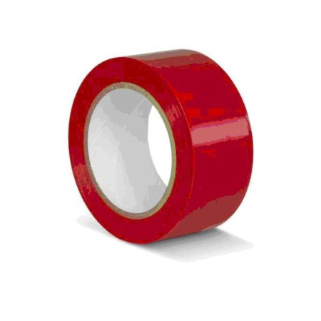 Клейкая лента для разметки ПВХ красная 50 мм x 33 м (KMSR05033)