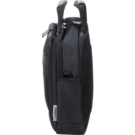 Портфель Torber Voyage черный из нейлона