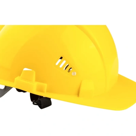 Каска защитная TOPFORT Стандарт 204 желтая с храповым механизмом