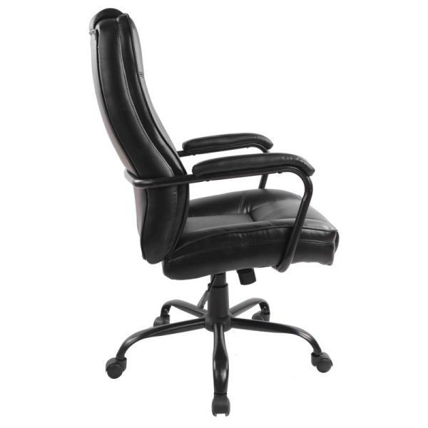 Кресло для руководителя Easy Chair 584 TR черное (рециклированная кожа, металл)