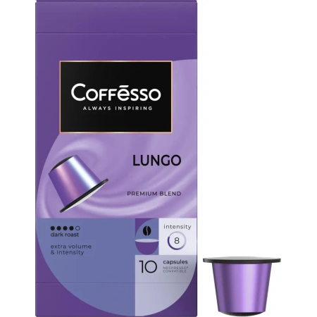 Кофе в капсулах Coffesso Ассорти 4 вкуса №1 40 шт (4 упаковки по 10 капсул)  для кофемашин Nespresso