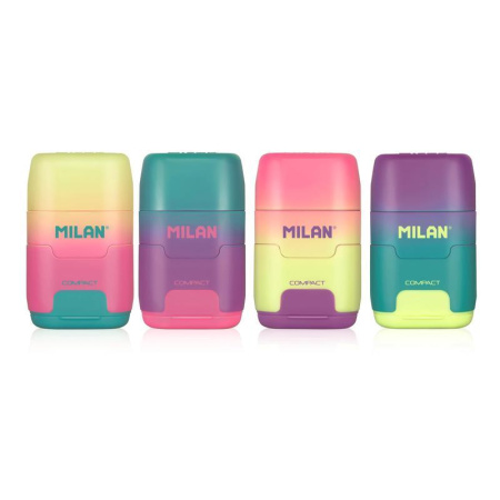 Ластик-точилка Milan Compact Sunset в ассортименте