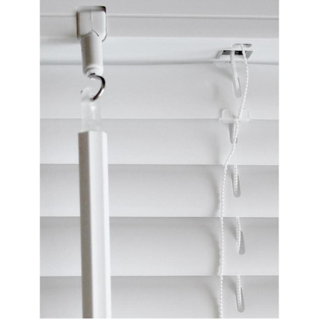 Жалюзи горизонтальные пластиковые белые (80х160 см)