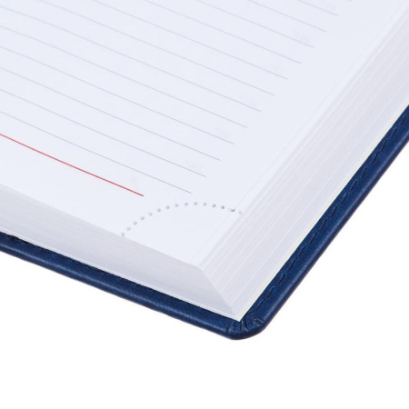 Ежедневник недатированный Attache Сиам искусственная кожа А5 176 листов синий (143x210 мм)