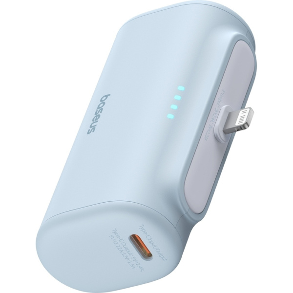 Внешний аккумулятор (power bank) Baseus Compact 5000 мАч голубой  (BAS-P1006830731300)