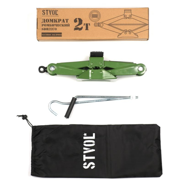 Домкрат механический ромбический Stvol 2 тонны 110 мм (SDR2370)