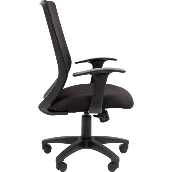 Кресло для руководителя Easy Chair 672 TC черное (ткань/сетка, пластик)