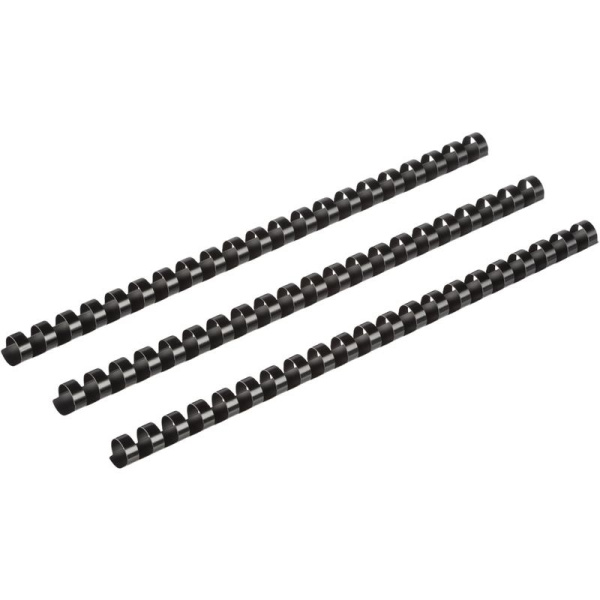 Пружины для переплета пластиковые 19 мм черные (100 штук в упаковке)