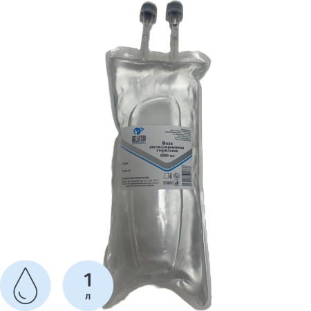 Вода дистиллированная 1 л (6 штук в упаковке)
