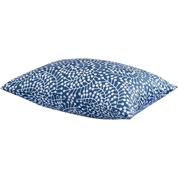 Наволочка Tkano Scandinavian touch Спелая смородина 70х50 см хлопок 150  г/кв.м синяя/белая (2 штуки в упаковке)