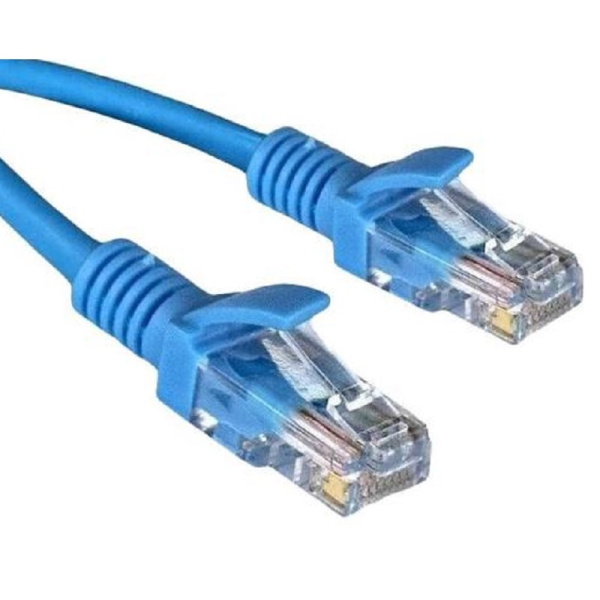 Патч-корд витая пара ExeGate UTP-RJ45-RJ45-5e-0,3M-LSZH-BL 5e 0,3 м