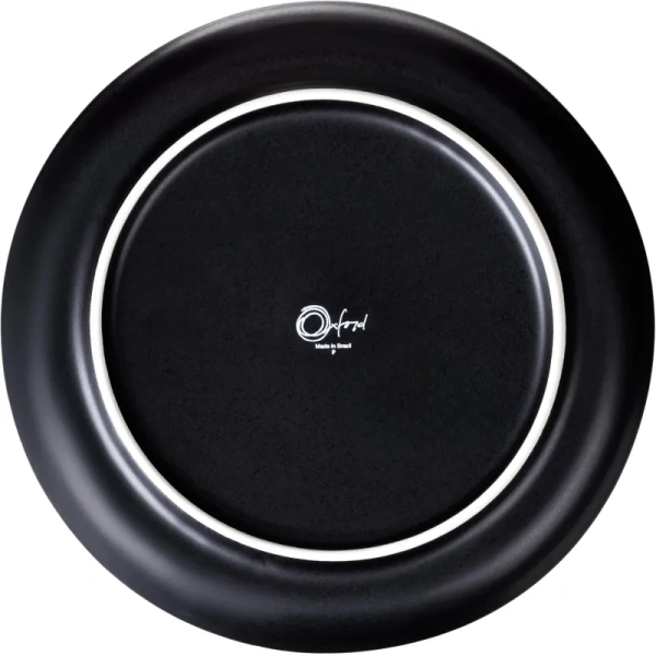 Тарелка десертная Oxford FLAT Shape ONIX керамика 20 см чёрная