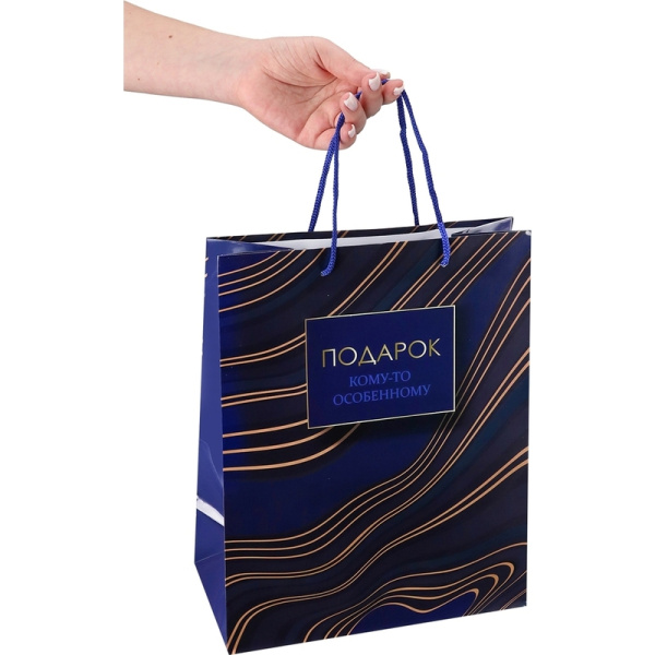 Пакет подарочный ламинированный Miland Особый подарок (32.7x26.4x13.6  см)