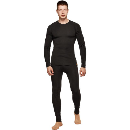 Термокальсоны Comazo мужские Activ-25 трикотаж полиэстер черные с  начесом (размер 56, рост 182)