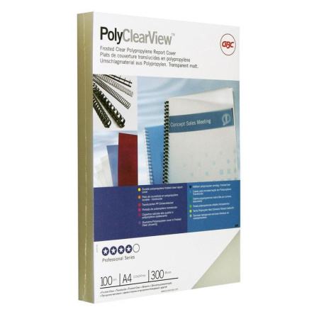 Обложки для переплета пластиковые GBC А4 полупрозрачные