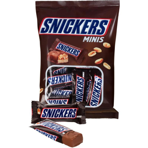 Шоколадный батончик Snickers мини 180 г