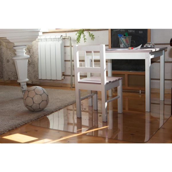 Коврик напольный для паркета/ламината Clear прозрачный (прямоугольный, поликарбонат, 900x1200 мм)