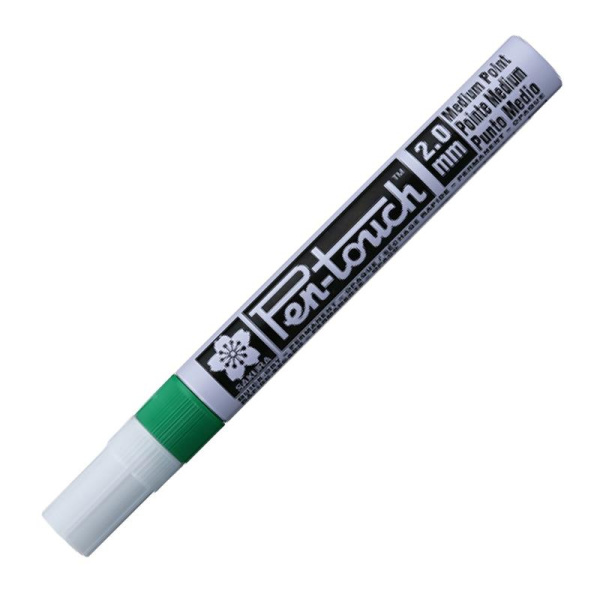 Маркер промышленный Sakura Pen-Touch для универсальной маркировки  зеленый (2 мм)