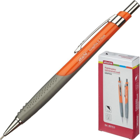 Карандаш механический Attache Graphix 0.7 мм с ластиком