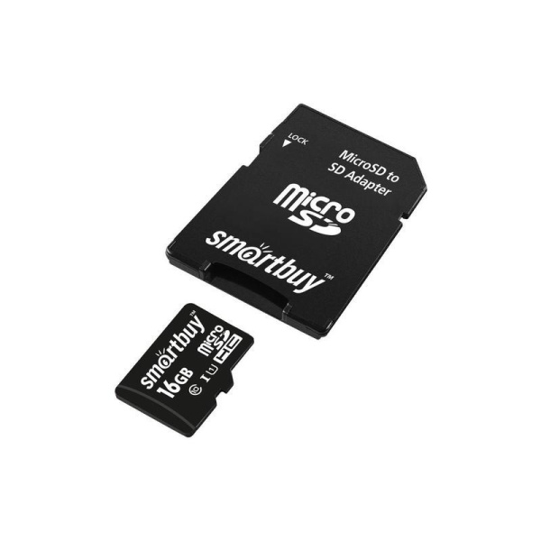 Карта памяти 16 ГБ microSDHC SmartBuy SB16GBSDCL10-01 Class 10