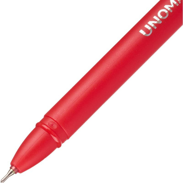 Ручка шариковая неавтоматическая Unomax Joytron красная (толщина линии  0.3 мм)