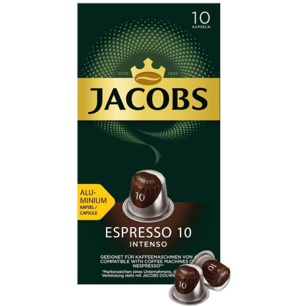 Кофе в капсулах Jacobs Espresso 10 Intenso (10 штук в упаковке)