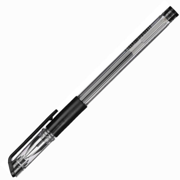Ручка гелевая Attache Gelios-030 черная (толщина линии 0.5 мм)