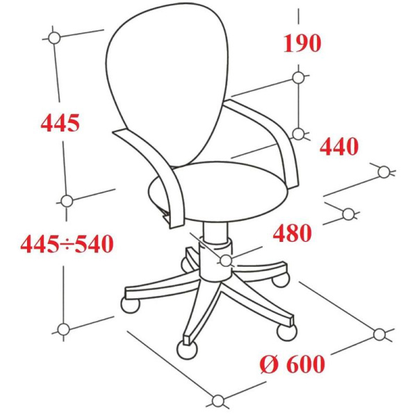 Кресло офисное Easy Chair 396 LT черное (сетка/ткань, пластик)