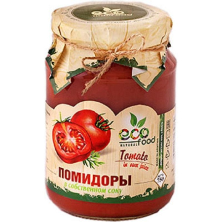 Помидоры Ecofood в собственном соку 750 г