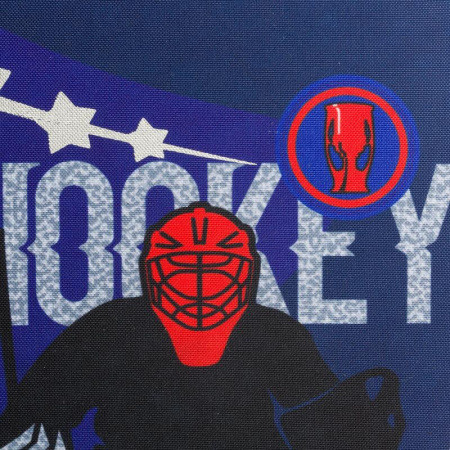 Ранец №1 School Light Hockey черный с двумя отделениями