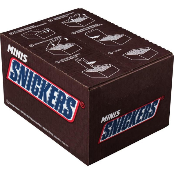 Шоколадные батончики Snickers Minis 1 кг