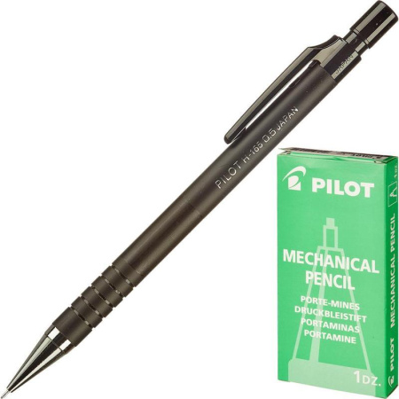 Карандаш механический PILOT H-165, 0,5мм, с ластиком