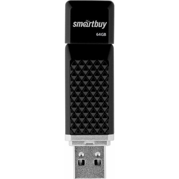 Флешка USB 2.0 64 ГБ SmartBuy Quartz (SB64GBQZ-K)